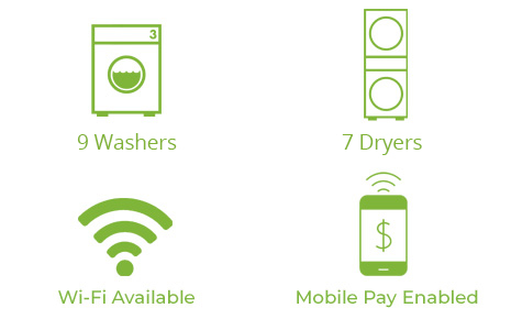 Oceans Blue Laundrette Coin Laundry Equipment