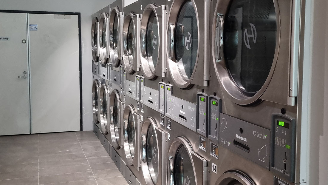 huebsch stacked dryers EZ Laundry Oakleigh